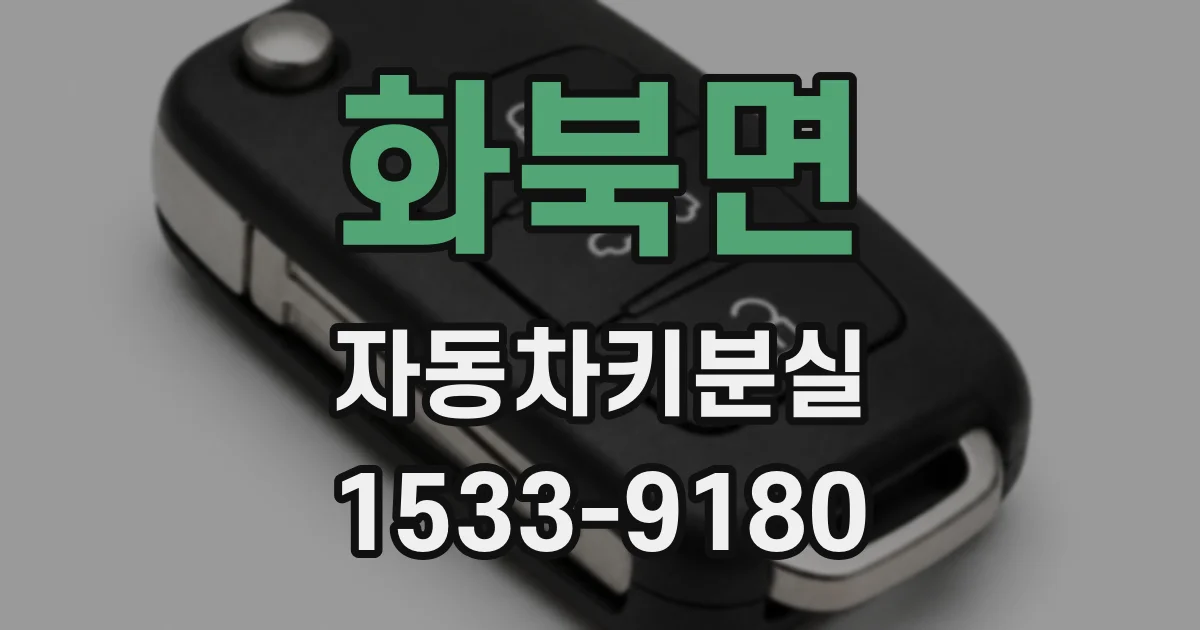 화북면 자동차키분실