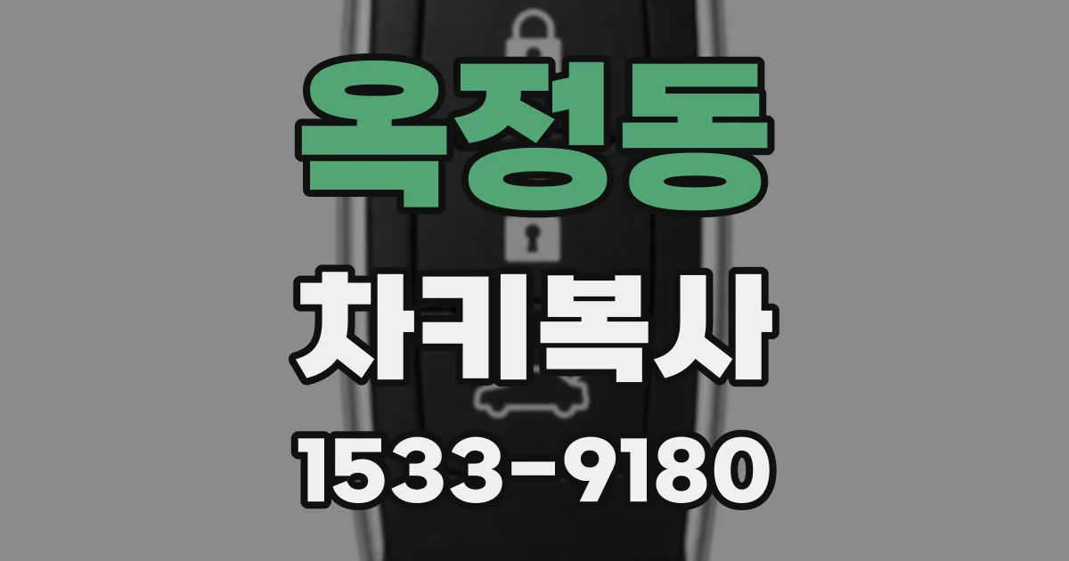 옥정동 차키복사