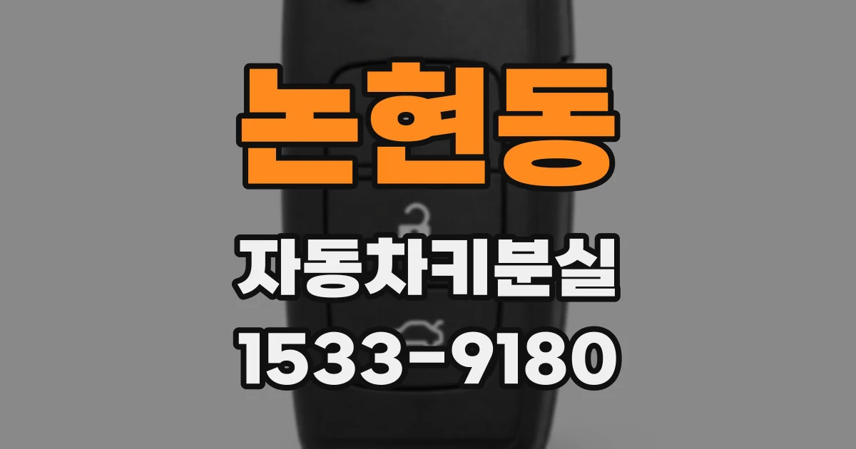 논현동 자동차키분실