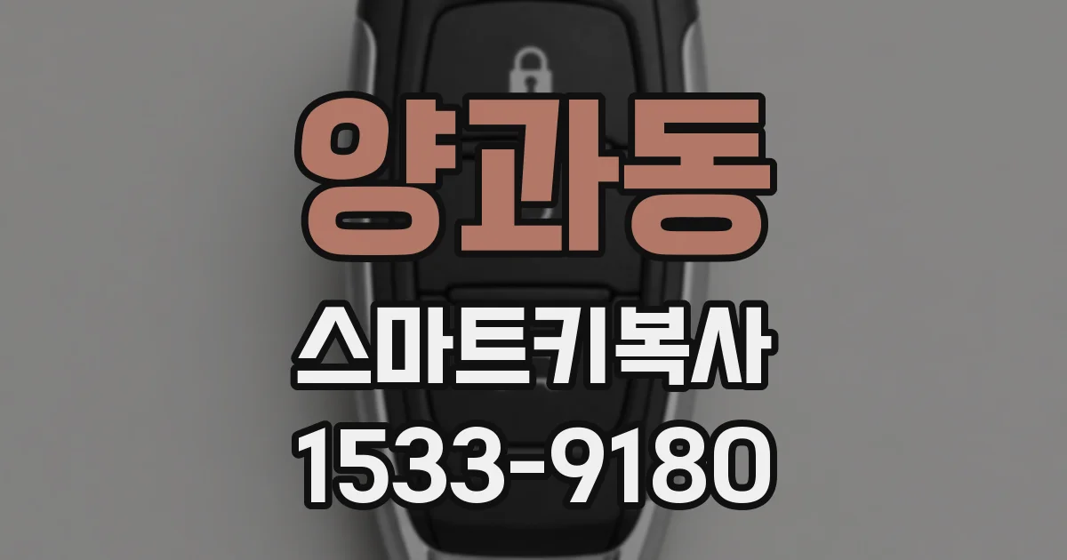 양과동 스마트키복사