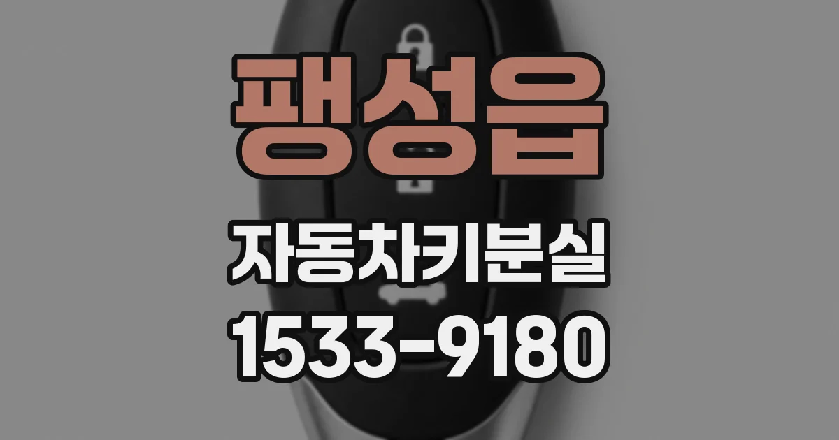 팽성읍 자동차키분실