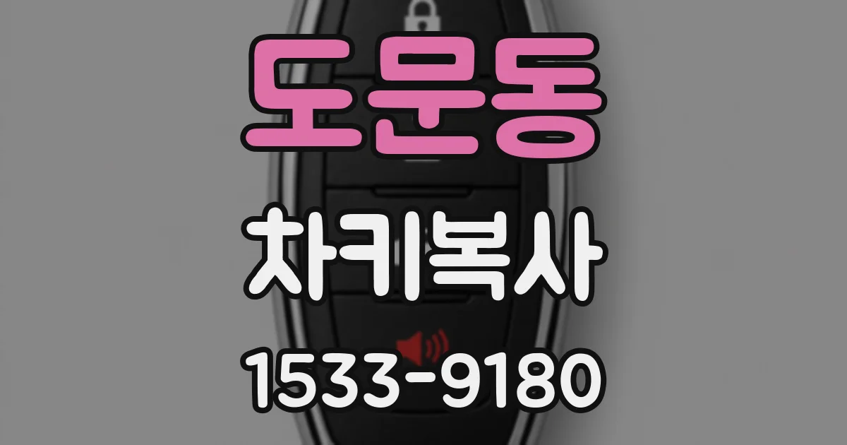 도문동 차키복사