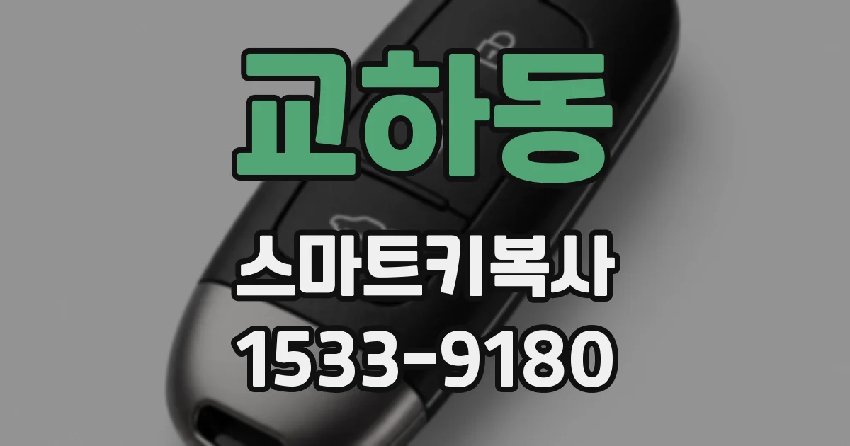 교하동 스마트키복사