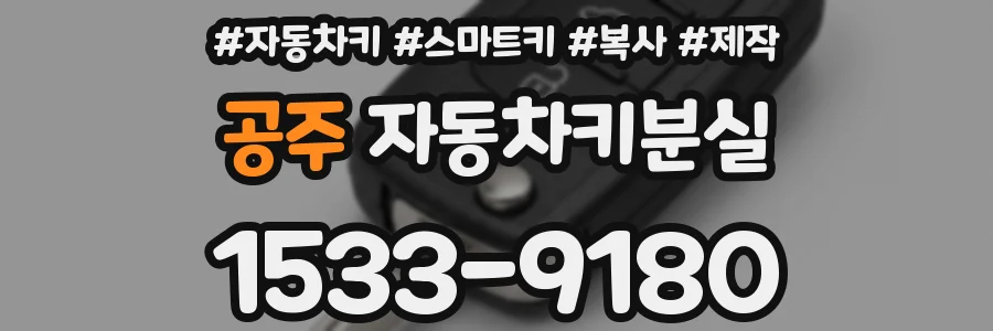 공주 자동차키분실