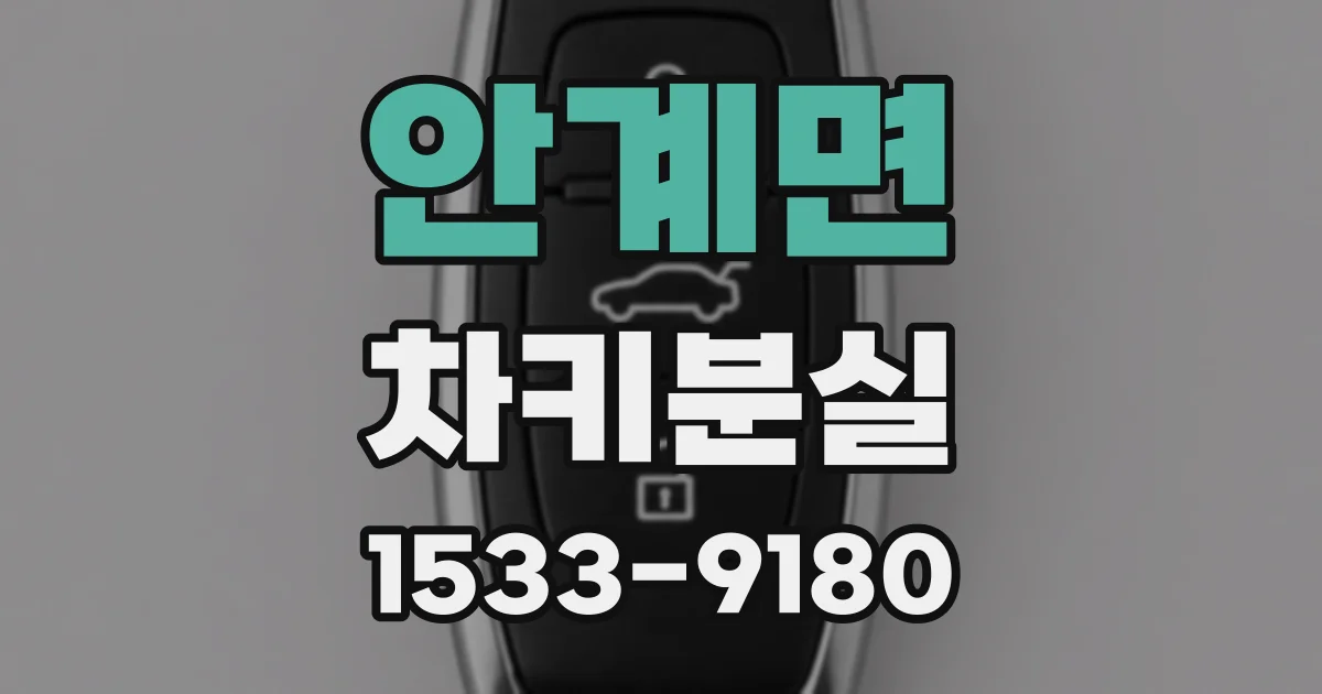 안계면 차키분실