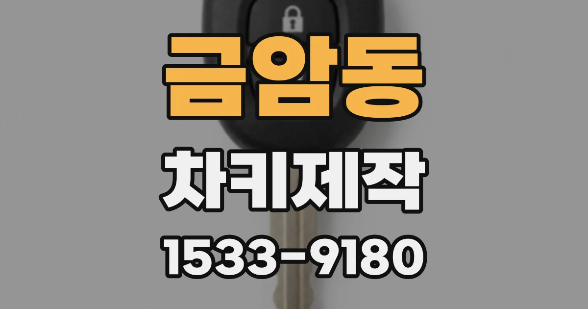 금암동 차키제작