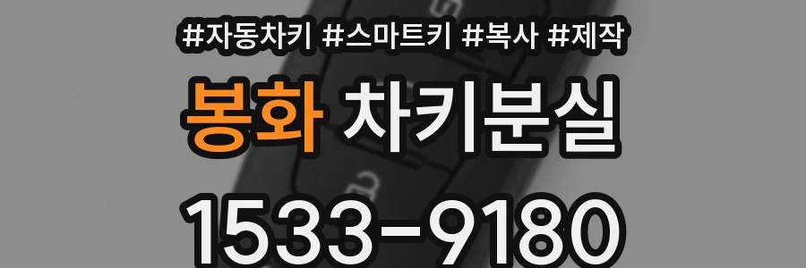 봉화 차키분실