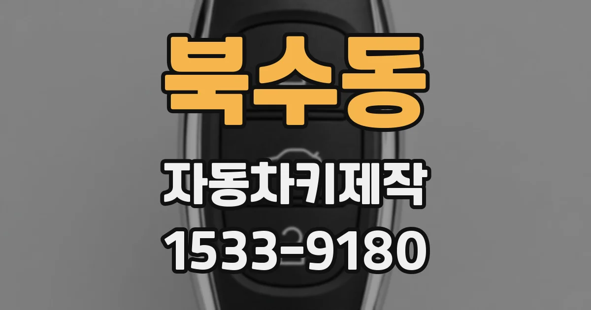 북수동 자동차키제작