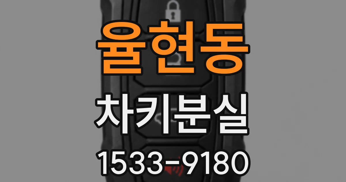 율현동 차키분실