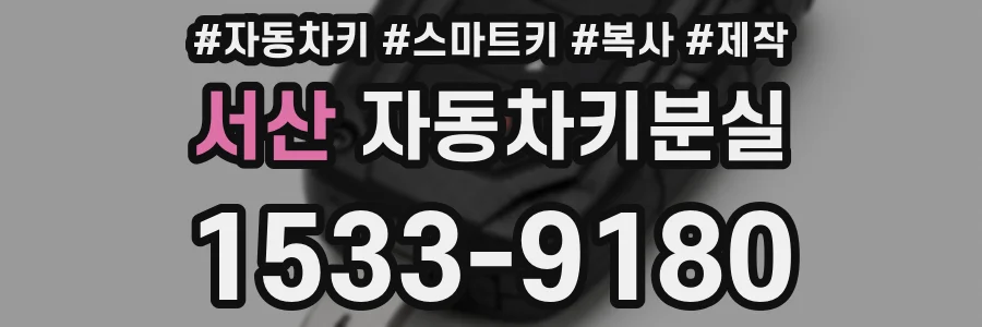 서산 자동차키분실
