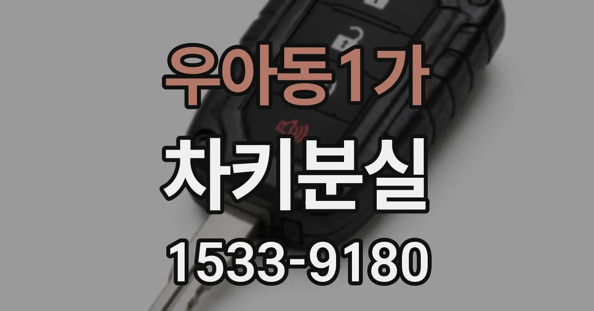 우아동1가 차키분실