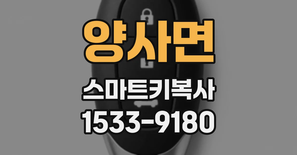 양사면 스마트키복사