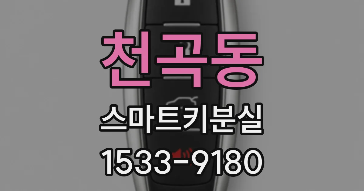 천곡동 스마트키분실
