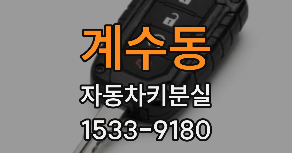 계수동 자동차키분실