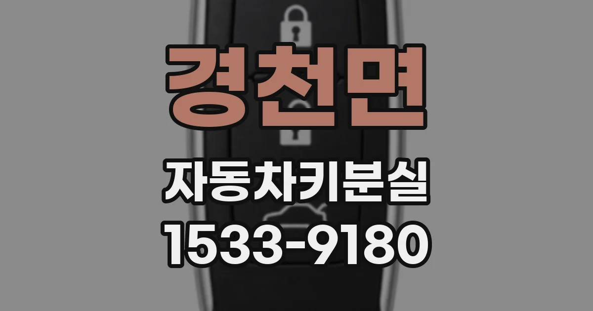 경천면 자동차키분실