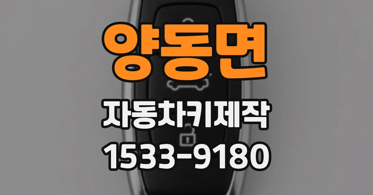 양동면 자동차키제작
