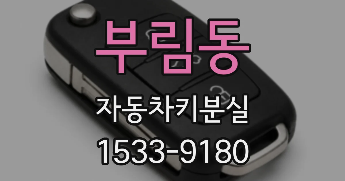 부림동 자동차키분실