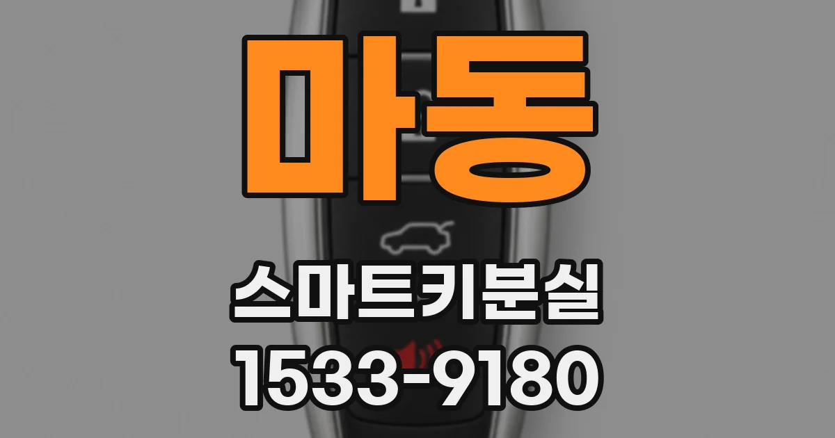 마동 스마트키분실
