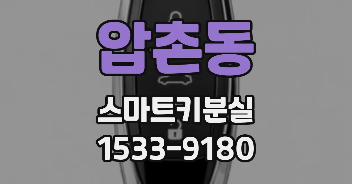 압촌동 스마트키분실
