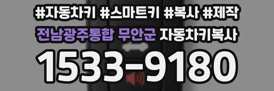 전남광주통합 무안군 자동차키복사
