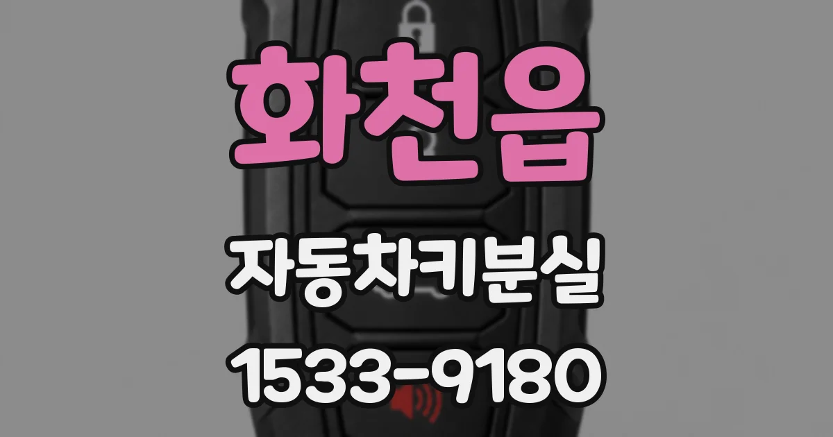화천읍 자동차키분실