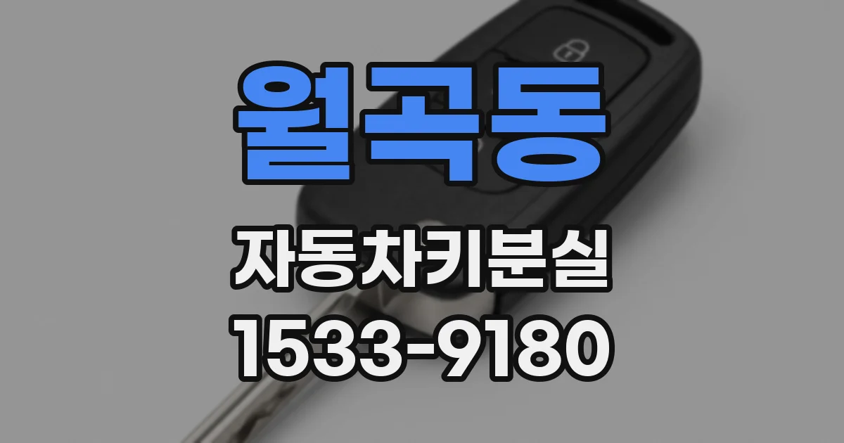 월곡동 자동차키분실