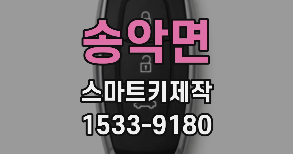송악면 스마트키제작