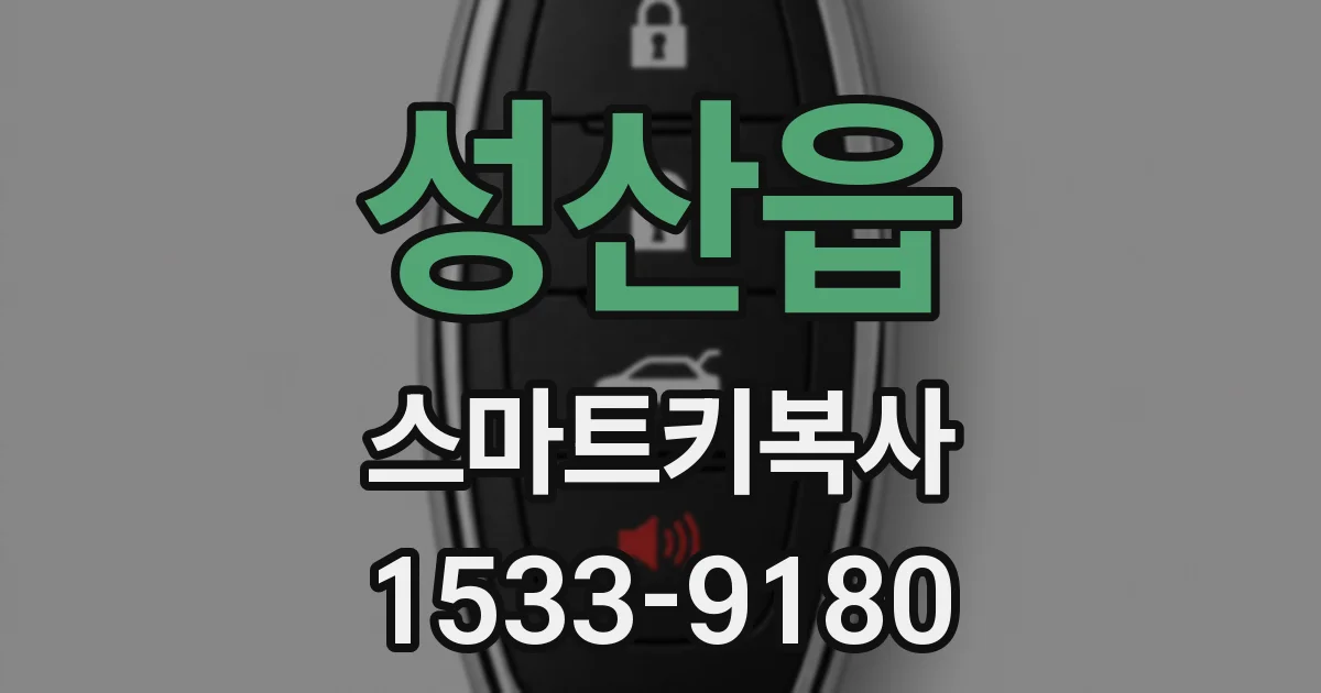 성산읍 스마트키복사