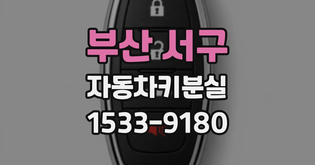 부산 서구 자동차키분실