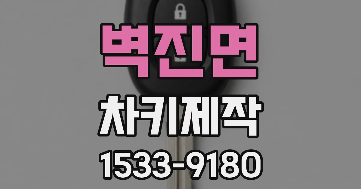 벽진면 차키제작