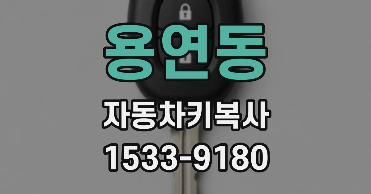 용연동 자동차키복사