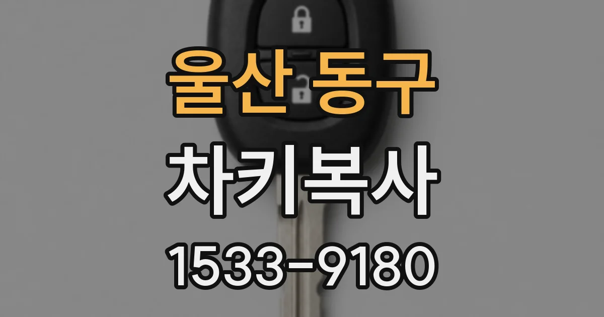 울산 동구 차키복사