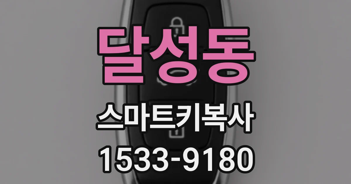 달성동 스마트키복사