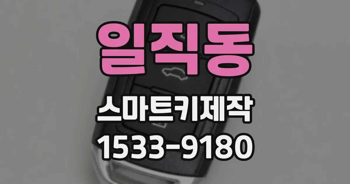 일직동 스마트키제작