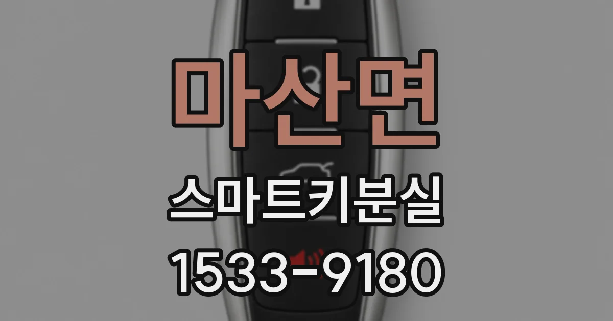 마산면 스마트키분실