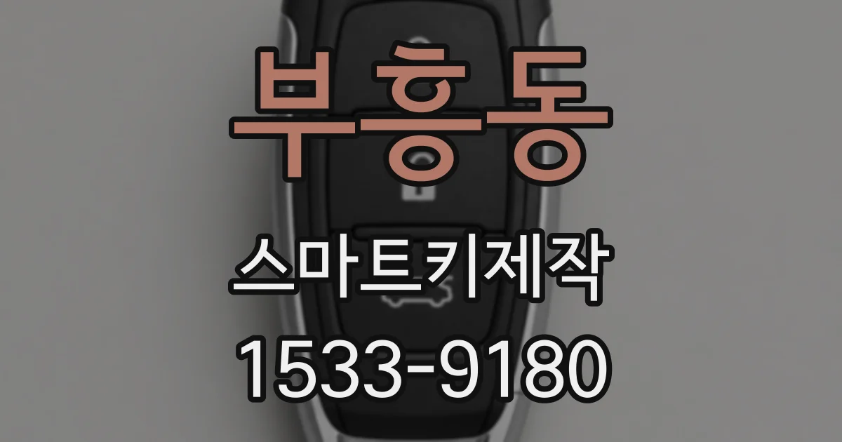 부흥동 스마트키제작