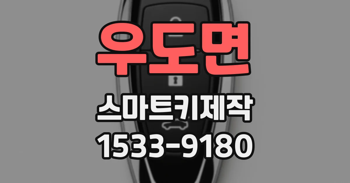 우도면 스마트키제작