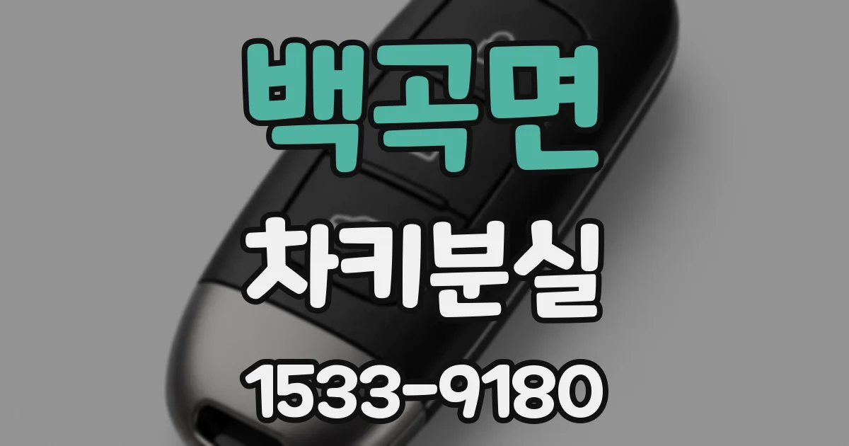 백곡면 차키분실