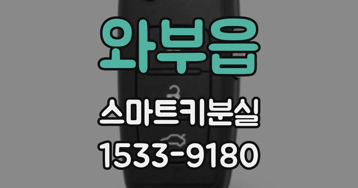 와부읍 스마트키분실