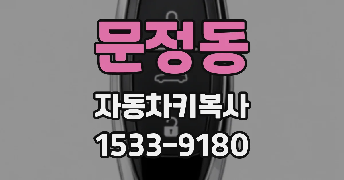문정동 자동차키복사