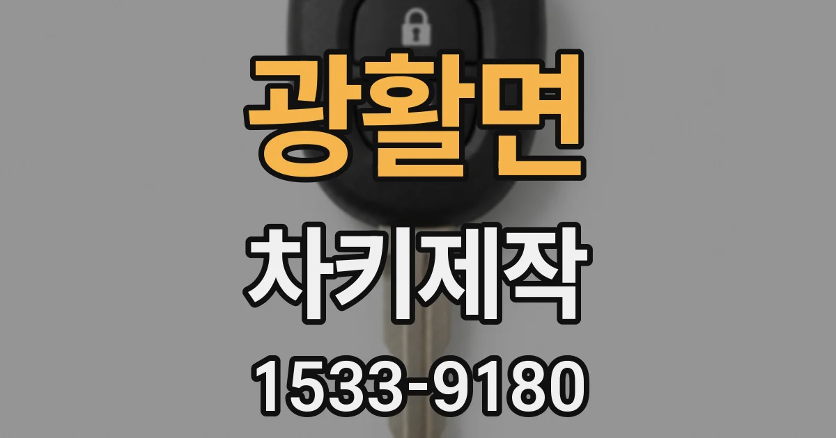 광활면 차키제작