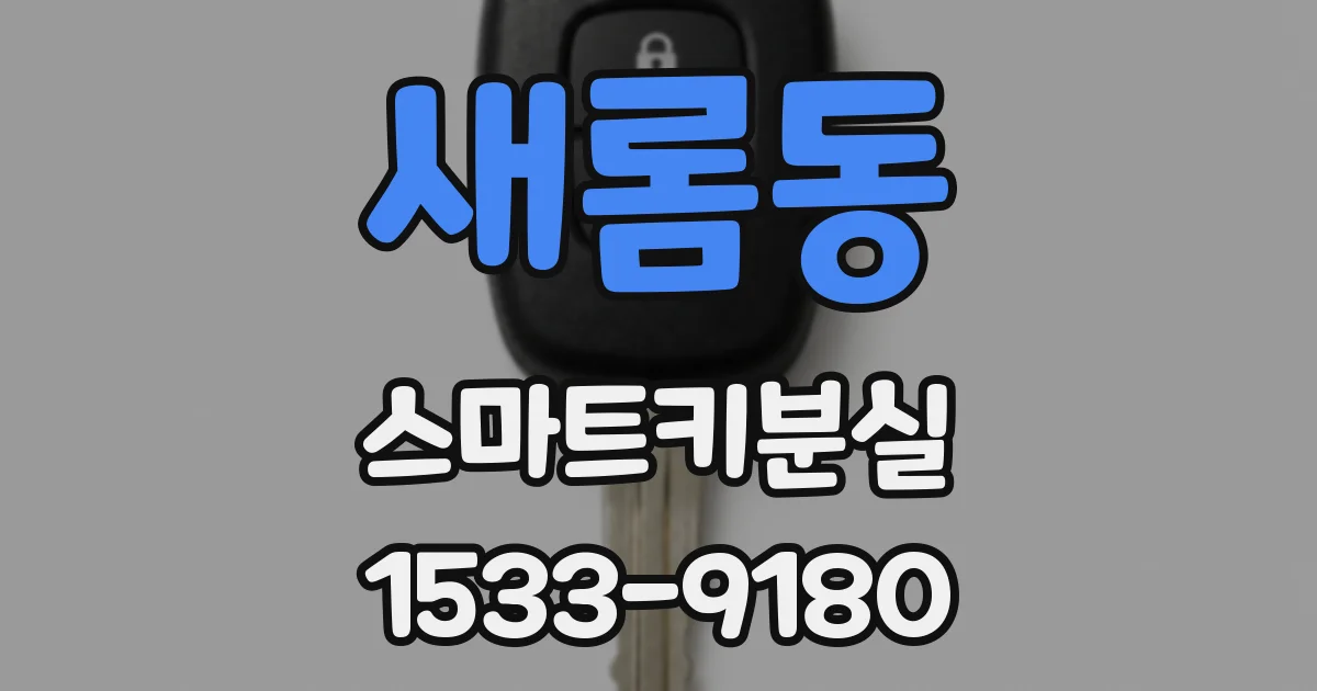 새롬동 스마트키분실