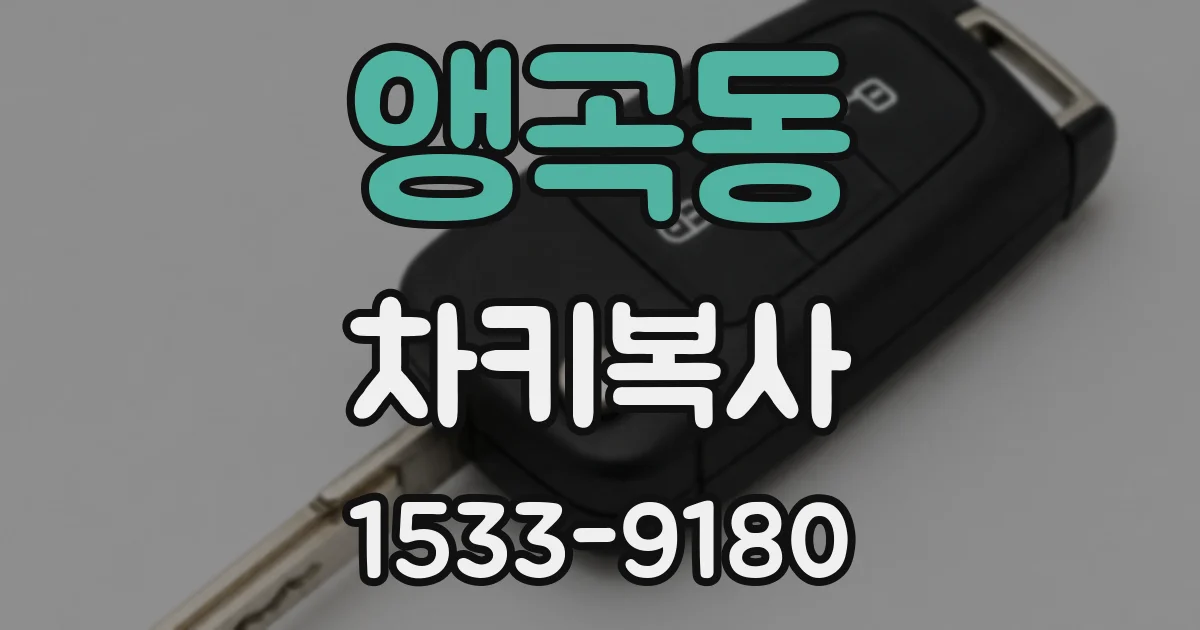 앵곡동 차키복사