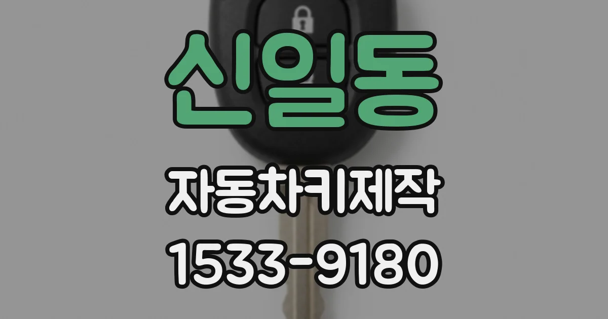 신일동 자동차키제작