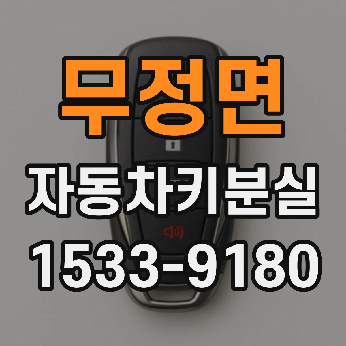 무정면 자동차키분실