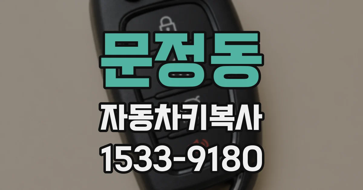 문정동 자동차키복사