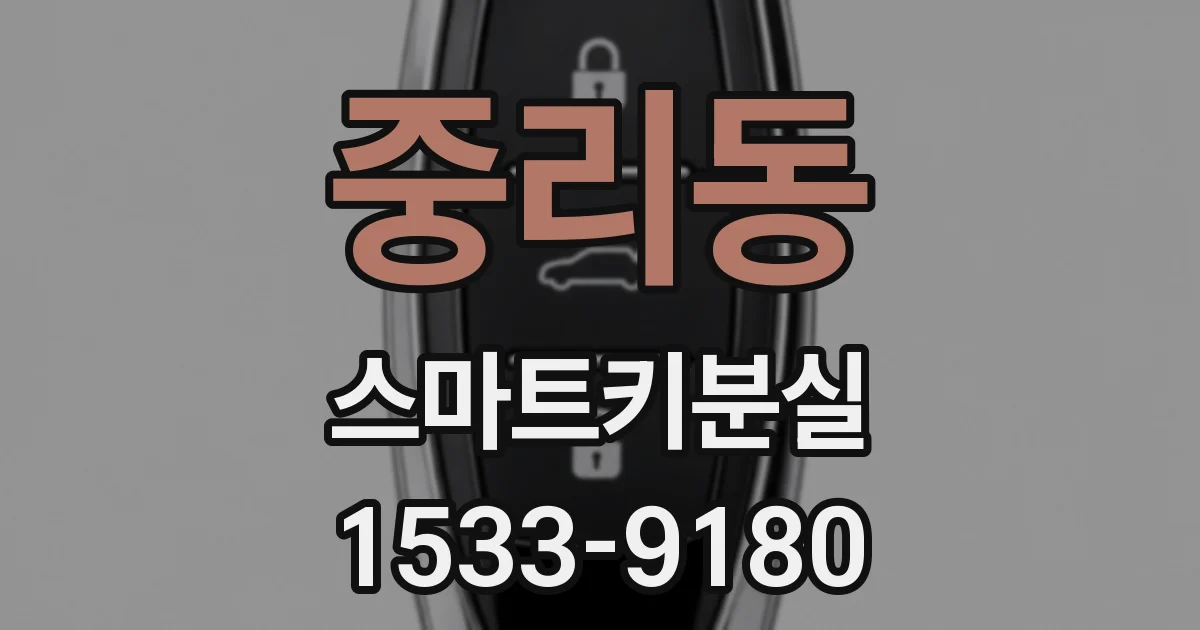 중리동 스마트키분실