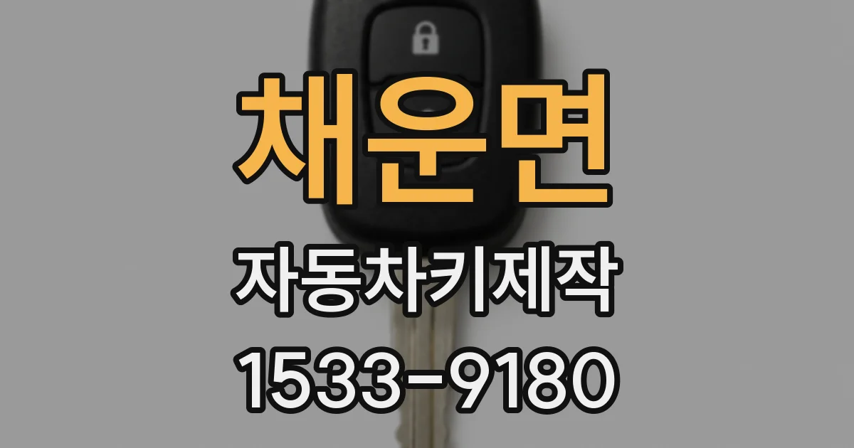 채운면 자동차키제작