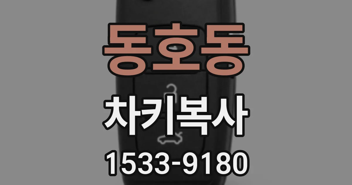 동호동 차키복사