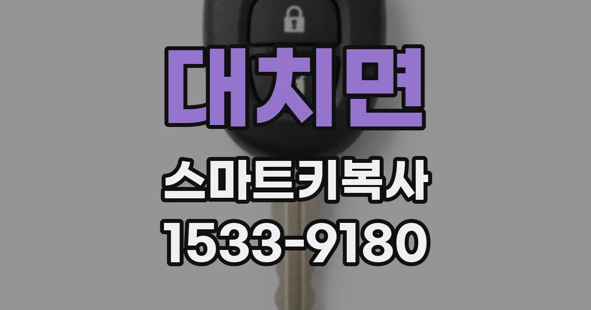 대치면 스마트키복사
